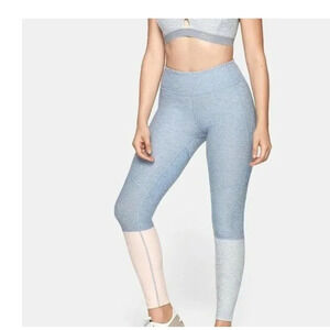 Outdoor Voices 7/8 Dipped Leggings Colorblock Yoga Gym Workout Size Small
